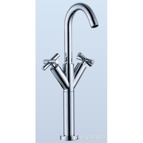 Double Handle Raised Basin Faucet